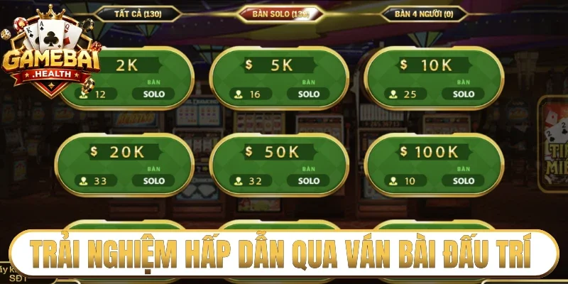 Trải nghiệm hấp dẫn qua ván bài đấu trí 